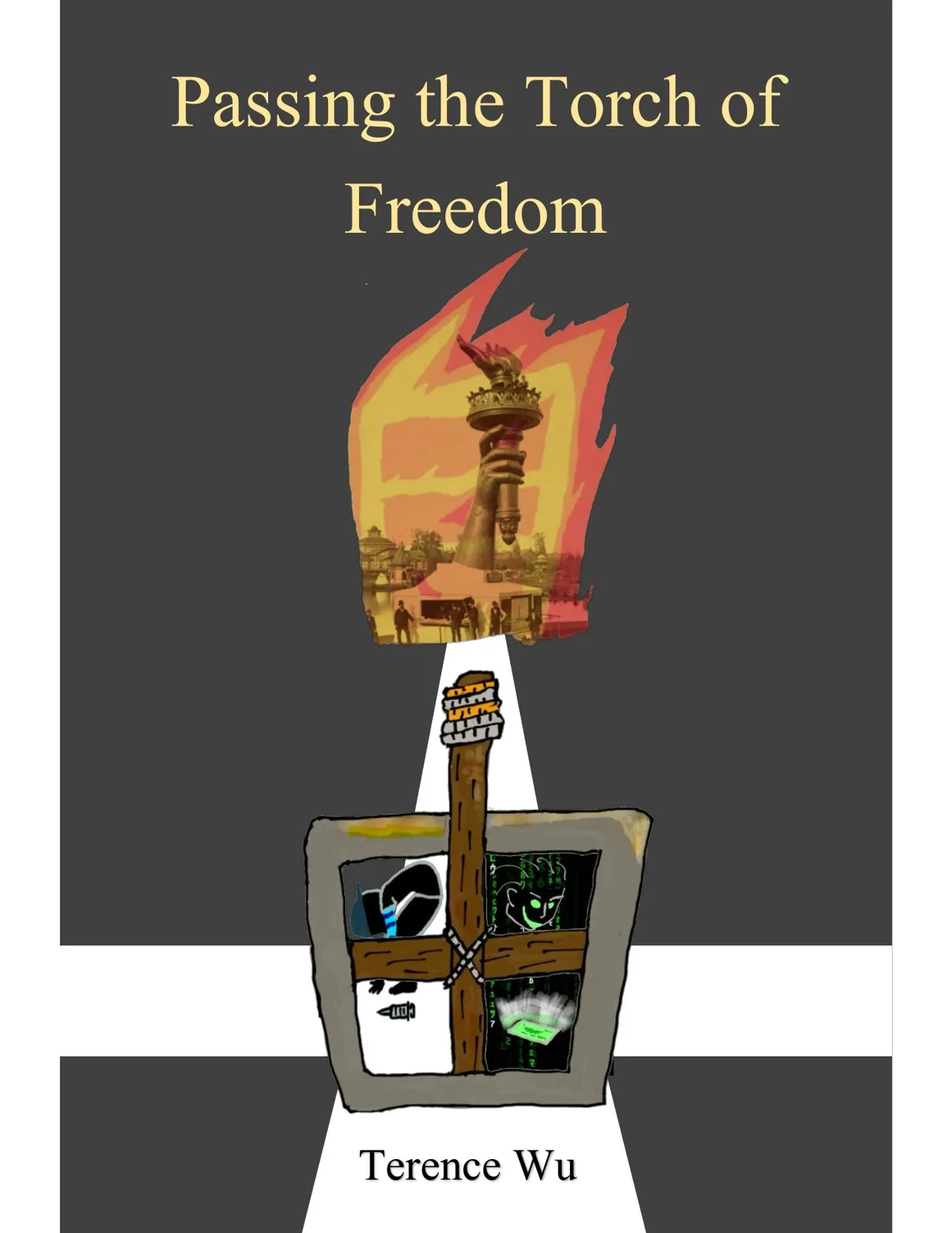 Passing the Torch of Freedom, by Terence Wu ad